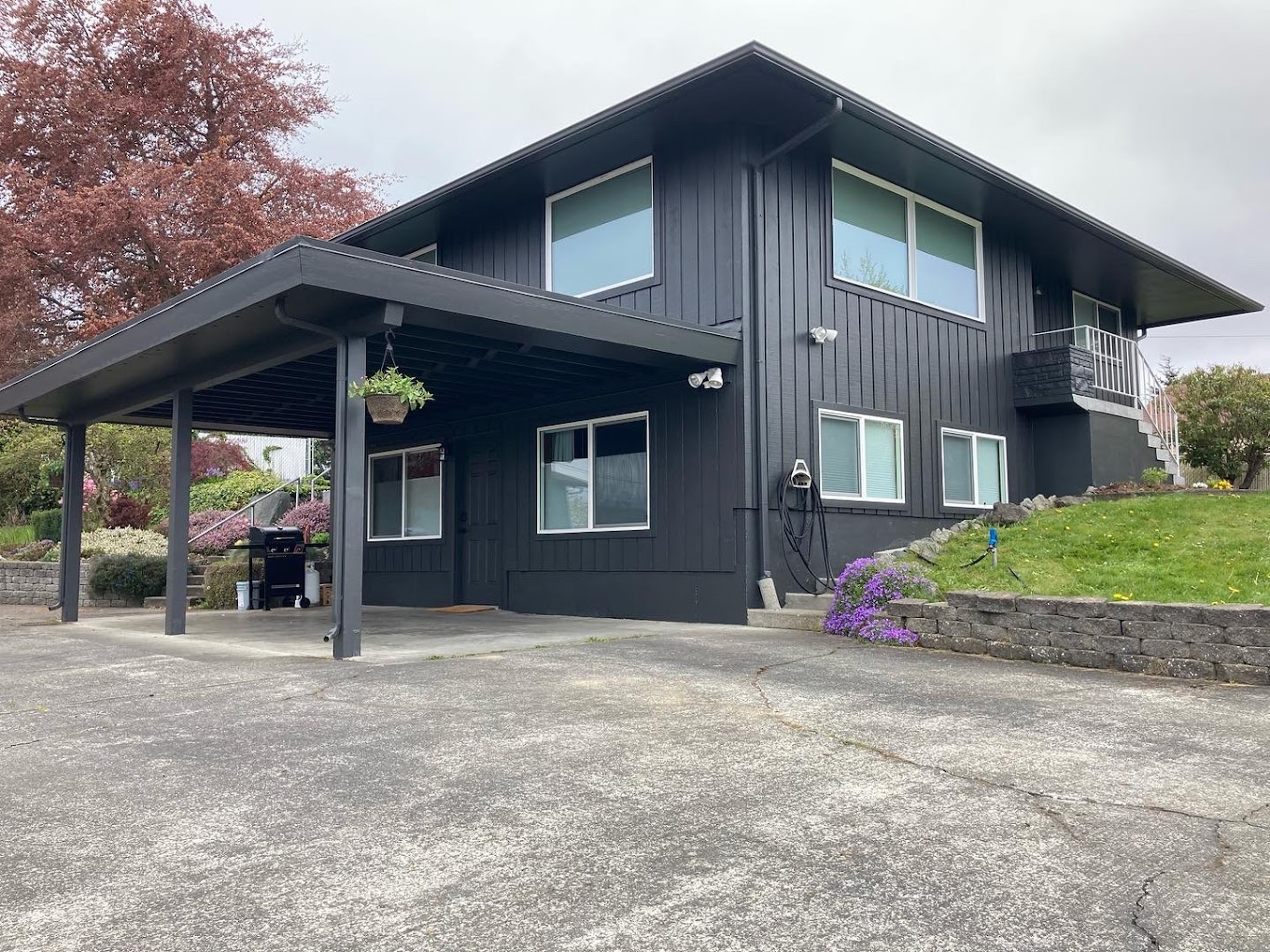 Port Angeles Duplex Exterior paint in Gunmetal Grey, 2022