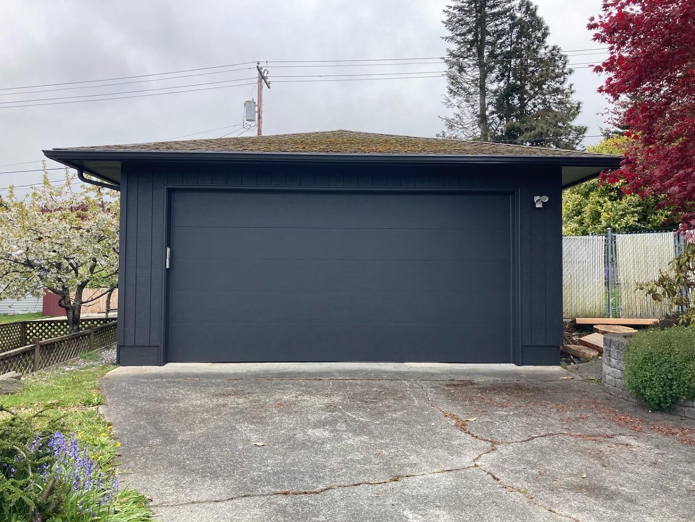 Cute Port Angeles Exterior in a Plum Purple with cream trim, 2022